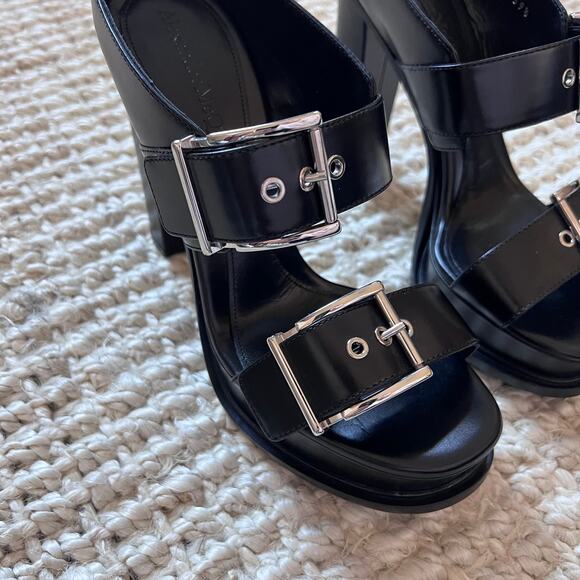 Alexander McQueen 120mm Heeled Sandal Sz 39 1/2 - Picture 7 of 11